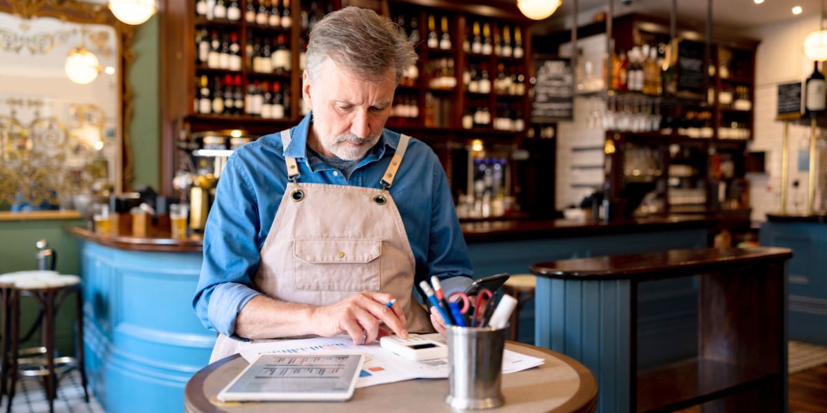 business owner preparing ATO tax return at tax time